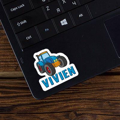 Vivien Sticker Tractor Notebook Image