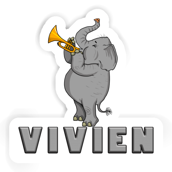 Elephant Sticker Vivien Laptop Image