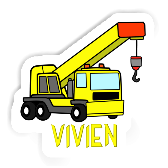 Vivien Sticker Truck crane Notebook Image