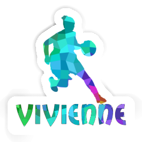 Vivienne Autocollant Joueuse de basket-ball Image