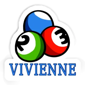 Vivienne Autocollant Boule de billard Image