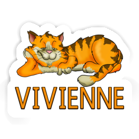 Autocollant Chat Vivienne Image