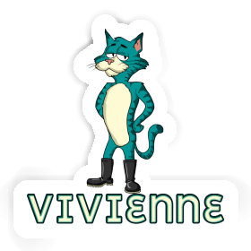 Chat Autocollant Vivienne Image