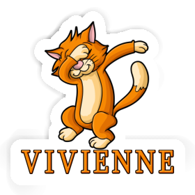Vivienne Autocollant Chat Image