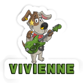 Autocollant Vivienne Guitariste Image