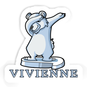 Autocollant Ours polaire Vivienne Image