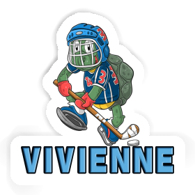 Autocollant Vivienne Joueur de hockey sur glace Image