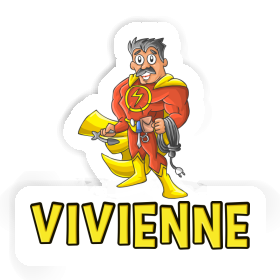 Électricien Autocollant Vivienne Image