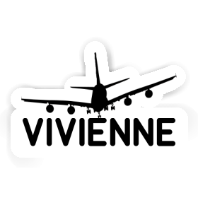 Autocollant Vivienne Avion Image