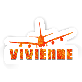Autocollant Avion Vivienne Image