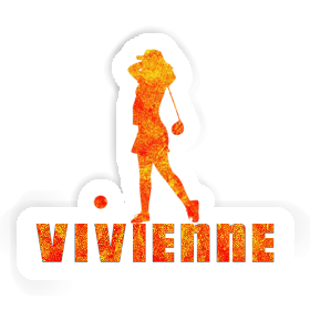 Golferin Aufkleber Vivienne Image