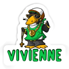 Pingouin hip-hop Autocollant Vivienne Image