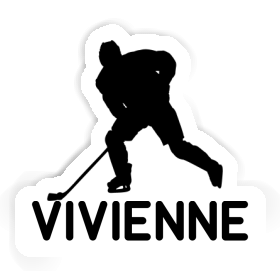 Autocollant Joueur de hockey Vivienne Image