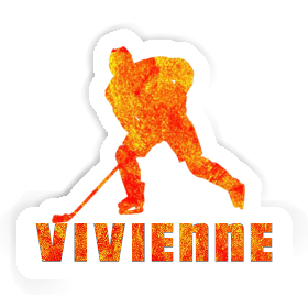 Joueur de hockey Autocollant Vivienne Image