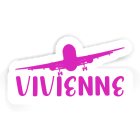 Autocollant Avion Vivienne Image
