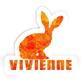 Lapin Autocollant Vivienne Image