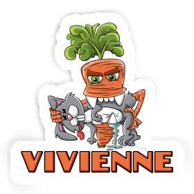 Autocollant Carotte monstre Vivienne Image