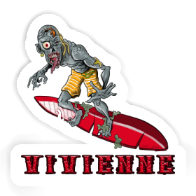 Autocollant Cavalier des vagues Vivienne Image