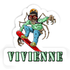 Autocollant Snowboardeur Vivienne Image