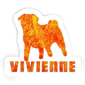 Pug Sticker Vivienne Image