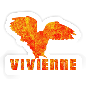 Hibou Autocollant Vivienne Image