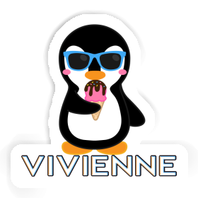 Pingouin Autocollant Vivienne Image