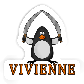 Pingouin de combat Autocollant Vivienne Image