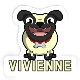 Vivienne Sticker Pug Image