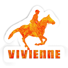 Cavalière Autocollant Vivienne Image