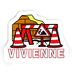 Construction de routes Autocollant Vivienne Image