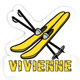 Vivienne Autocollant Ski Image