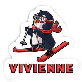 Autocollant Skieuse Vivienne Image