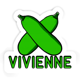 Courgette Autocollant Vivienne Image