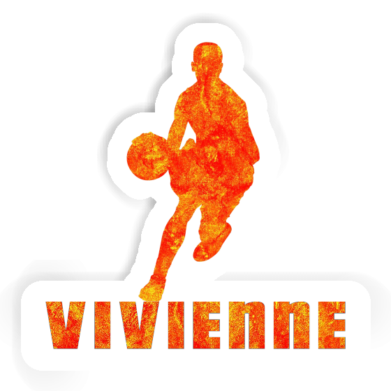 Vivienne Autocollant Joueur de basket-ball Laptop Image