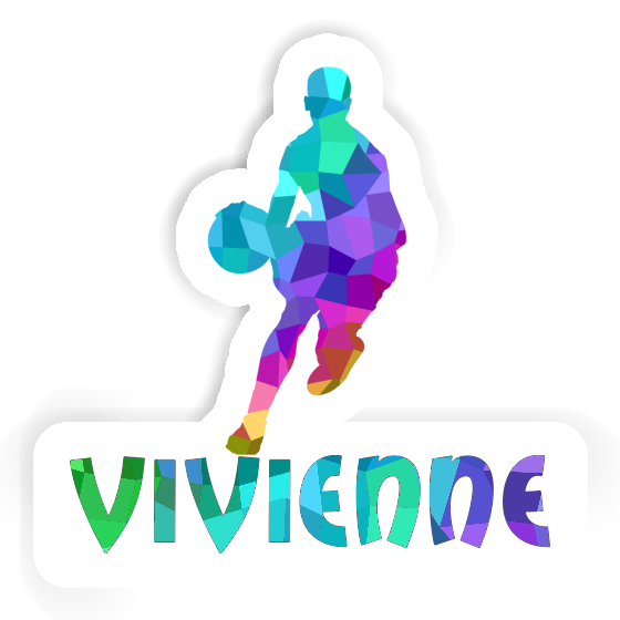 Vivienne Autocollant Joueur de basket-ball Laptop Image