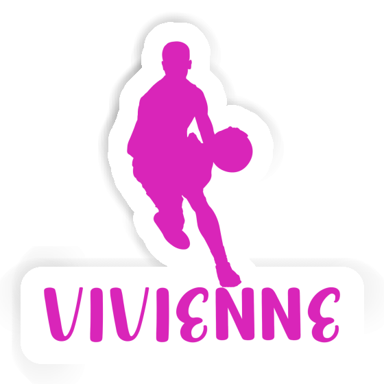 Sticker Basketball Player Vivienne Notebook Image
