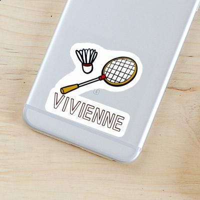 Autocollant Raquette de badminton Vivienne Laptop Image