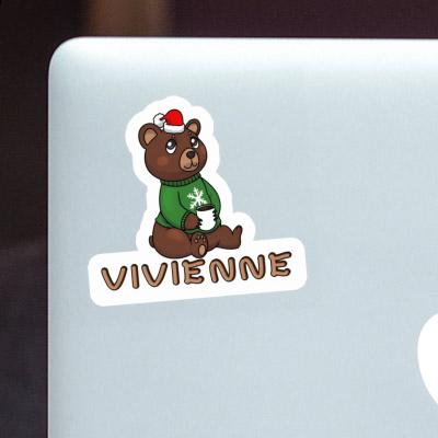 Sticker Christmas Bear Vivienne Gift package Image