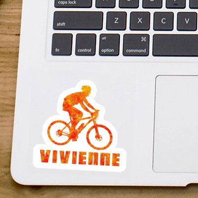 Sticker Biker Vivienne Laptop Image