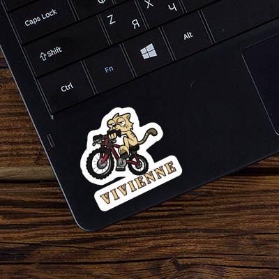 Autocollant Chat à vélo Vivienne Notebook Autocollant Chat à vélo Vivienne Notebook Image
