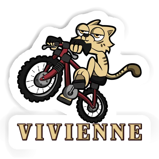 Autocollant Chat à vélo Vivienne Notebook Autocollant Chat à vélo Vivienne Gift package Image