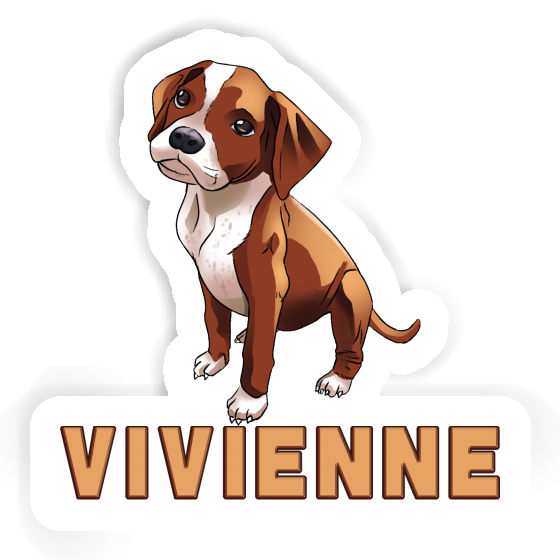 Sticker Vivienne Boxerhund Notebook Image