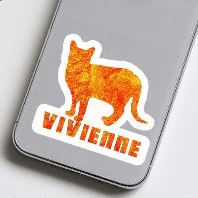 Autocollant Vivienne Chat Laptop Image