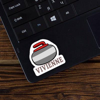 Autocollant Pierre de curling Vivienne Laptop Image