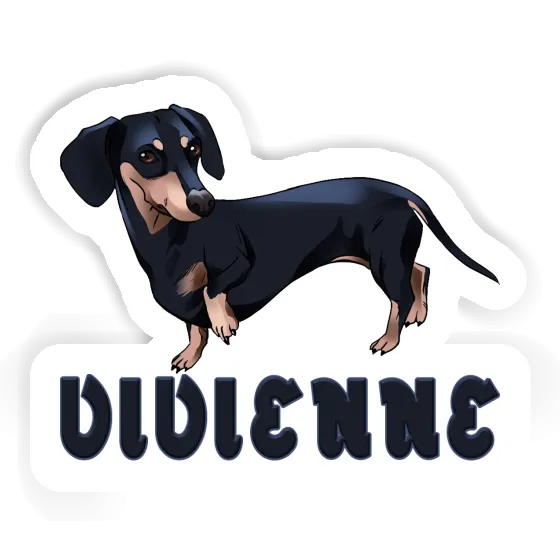 Aufkleber Dackel Vivienne Notebook Image