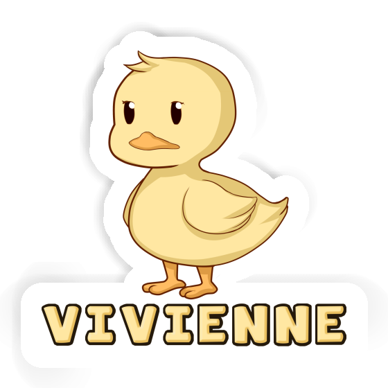Autocollant Canard Vivienne Laptop Image