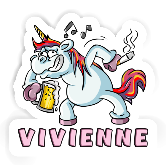 Autocollant Vivienne Licorne Autocollant Vivienne Licorne Image
