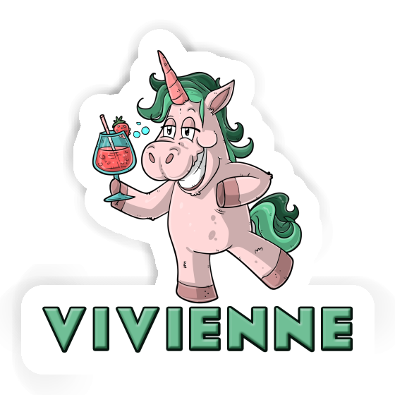 Vivienne Autocollant Licorne festive Notebook Vivienne Autocollant Licorne festive Notebook Image