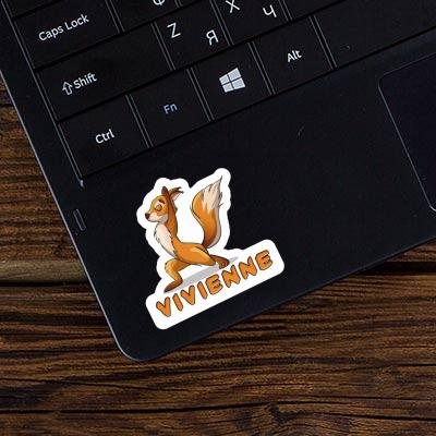 Yoga Squirrel Sticker Vivienne Notebook Image