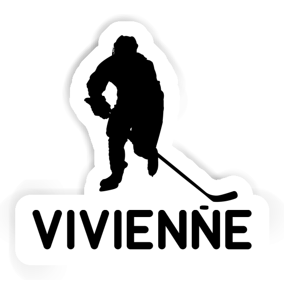 Vivienne Autocollant Joueur de hockey Notebook Vivienne Autocollant Joueur de hockey Gift package Image